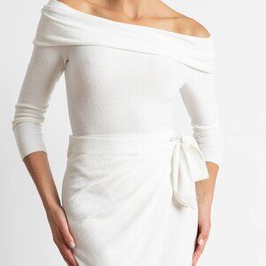 Tropic of C White Wrap Skirt & Bodysuit Set (NWT/NWOT)